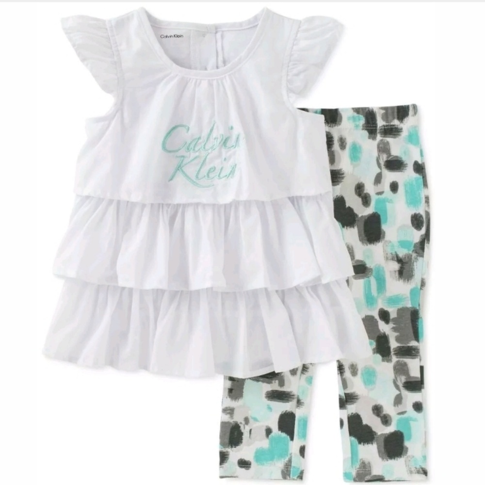 CALVIN  KLEIN Baby Girls' 2-Piece Tunic & Leggings